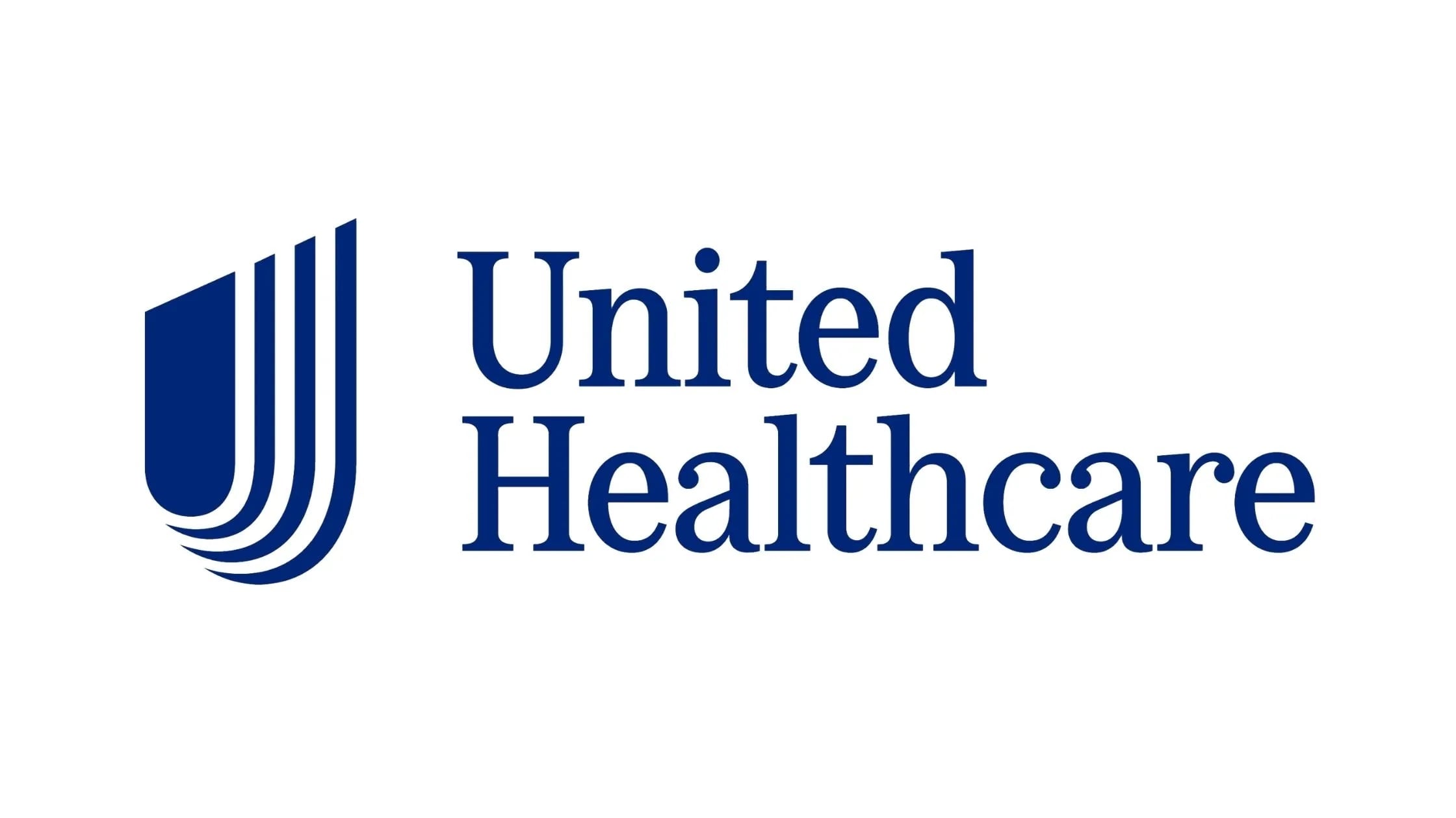The image displays the United Healthcare logo, featuring a stylized blue "U" and "United Healthcare" in matching blue text against a white background, symbolizing their commitment to offering autism services in New Jersey.